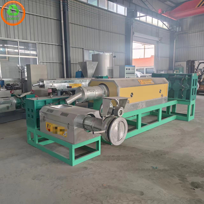 quality トリプルスクリューデザイン廃棄物 PP PE HDPE LDPE フィルム プラスチックのリサイクルペレット製造機械 factory
